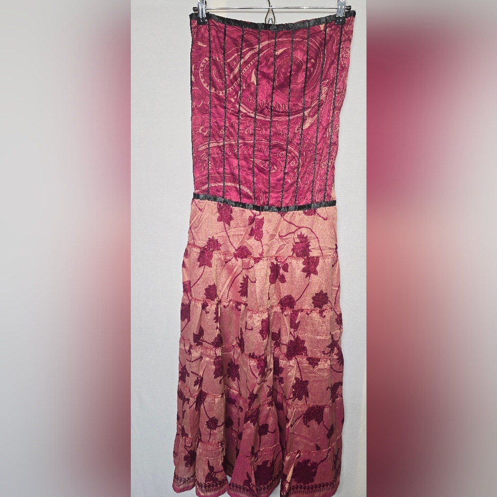 NWT* JUNGLEE BILLEE Strapless Pleated Sundress for Night Out